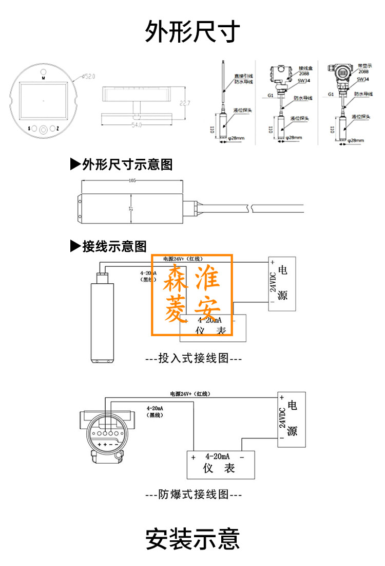 擴(kuò)散硅壓力變送器結(jié)構(gòu)圖